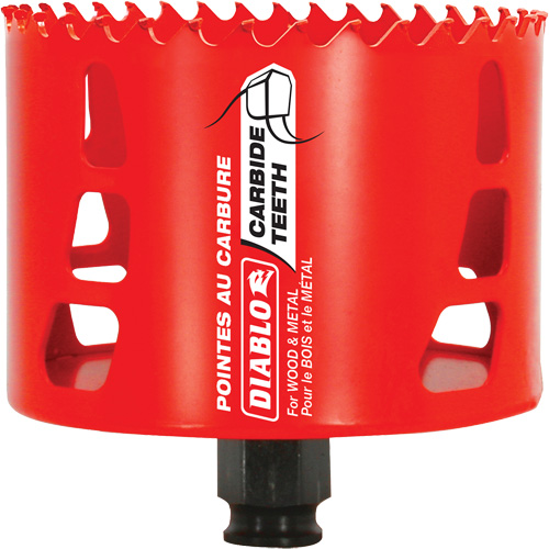 Wood & Metal Hole Saw, 3-5/8", 2-3/8" Depth of Cut, Carbide Distribution Industrielle GC