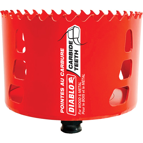 Wood & Metal Hole Saw, 4", 2-3/8" Depth of Cut, Carbide Distribution Industrielle GC