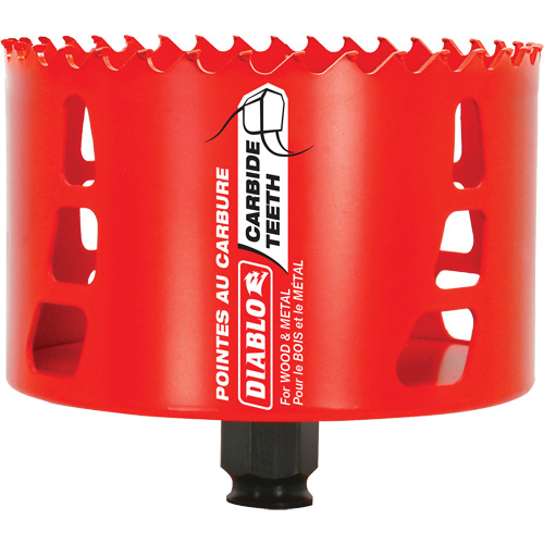 Wood & Metal Hole Saw, 4-1/8", 2-3/8" Depth of Cut, Carbide Distribution Industrielle GC
