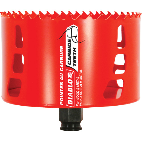 Wood & Metal Hole Saw, 4-1/4", 2-3/8" Depth of Cut, Carbide Distribution Industrielle GC