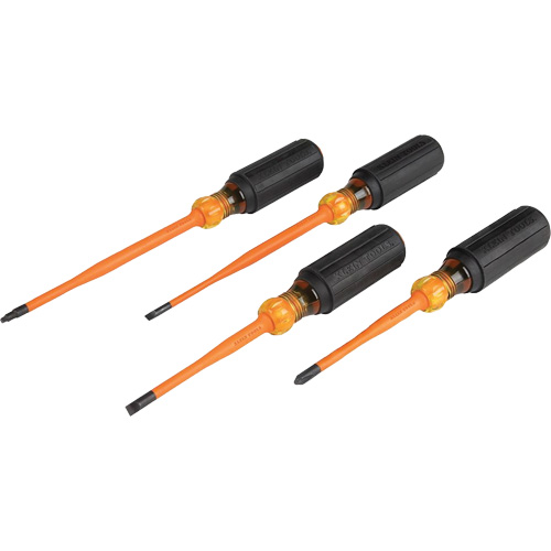 Jeu de tournevis isol&eacute;s &agrave; pointe mince, 1000 V, 4 M Distribution Industrielle GC