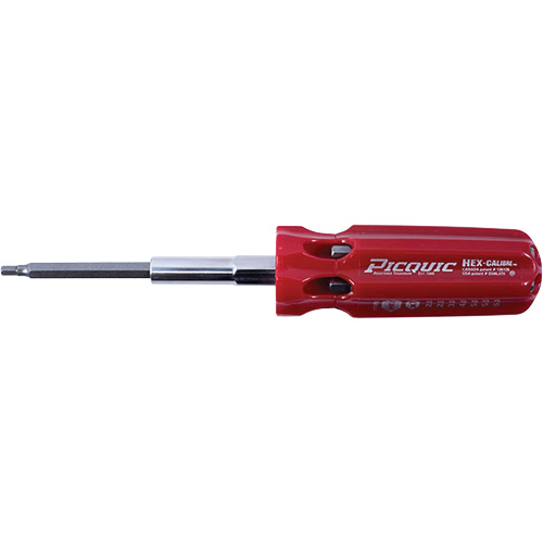 Hex-Calibre Metric Multi-Bit Screwdriver, Plastic Handle Distribution Industrielle GC