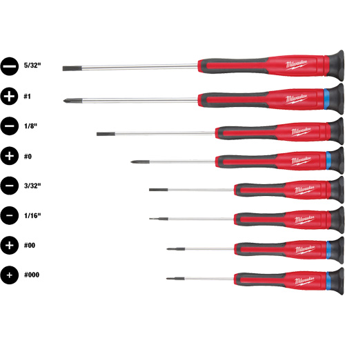 Jeu de tournevis de pr&eacute;cision, 8 mcx Distribution Industrielle GC