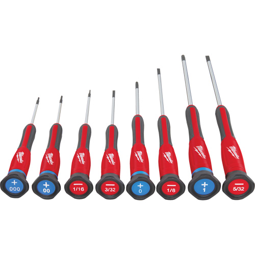 Jeu de tournevis de pr&eacute;cision, 8 mcx Distribution Industrielle GC