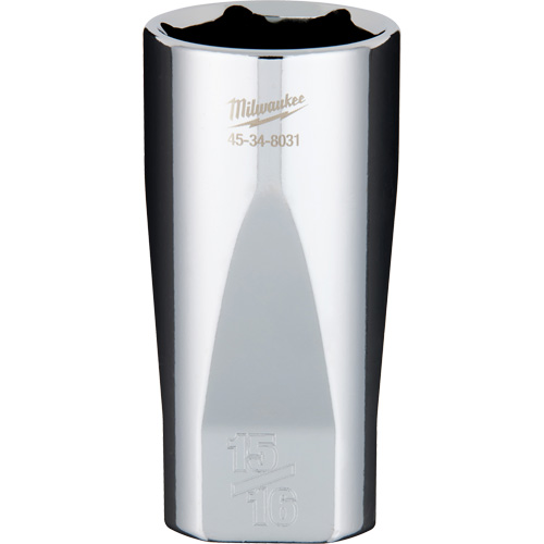 Douille SAE avec c&ocirc;t&eacute;s Four Flats, 15/16", Prise 3/8", 6 pans, Profond Distribution Industrielle GC