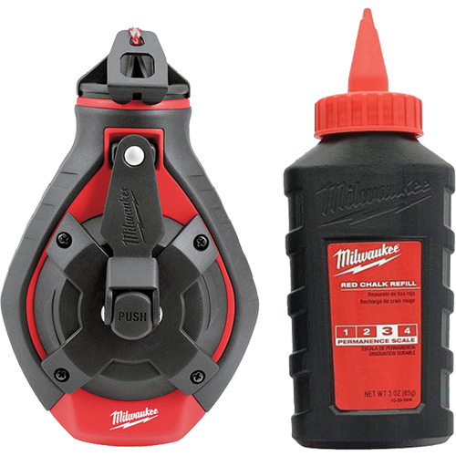 Trousse de cordeau &agrave; craie &agrave; ligne grasse Distribution Industrielle GC