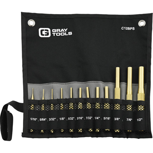 Brass Pin Punch Set, 12 Pieces Distribution Industrielle GC