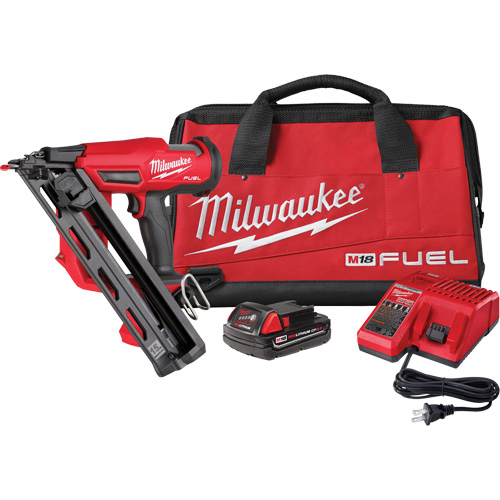 M18 Fuel 15 Gauge Finish Nailer Kit, 18 V, Lithium-Ion Distribution Industrielle GC