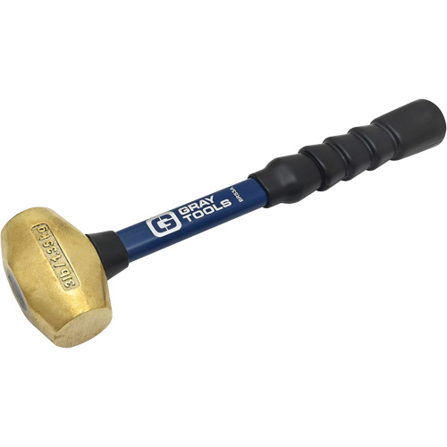 Brass Hammer, 3 lbs. Head Weight, 14" L Distribution Industrielle GC
