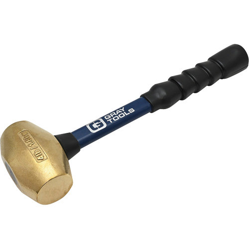 Brass Hammer, 4 lbs. Head Weight, 14" L Distribution Industrielle GC