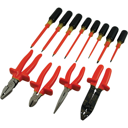 Insulated Screwdriver & Pliers Set, 1000 V, 12 Pcs Distribution Industrielle GC