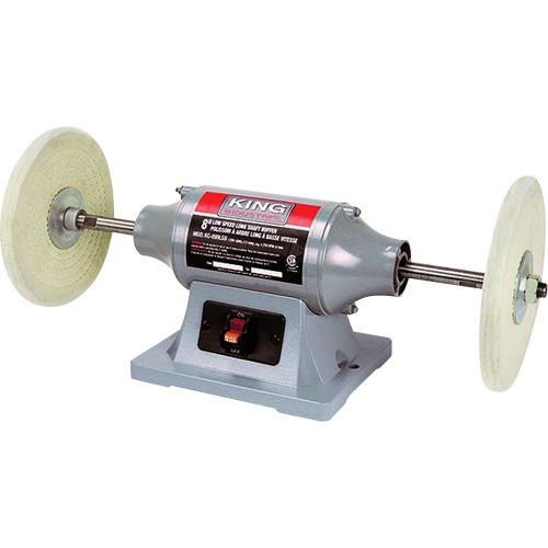 Low-Speed Long Shaft Buffer, 8" Pad, 120 V, 2.5 A, 1750 RPM Distribution Industrielle GC