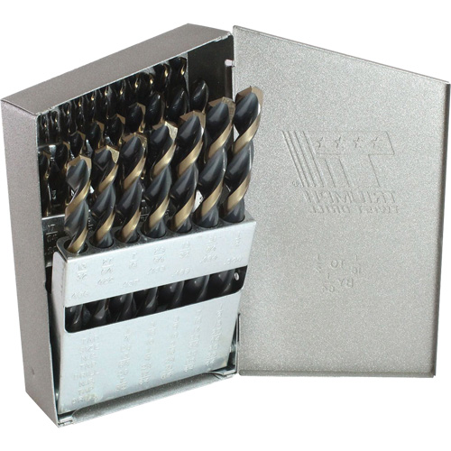 Jeu de forets courts Triumph MRO Plus, 29 morceaux, Acier rapide Distribution Industrielle GC