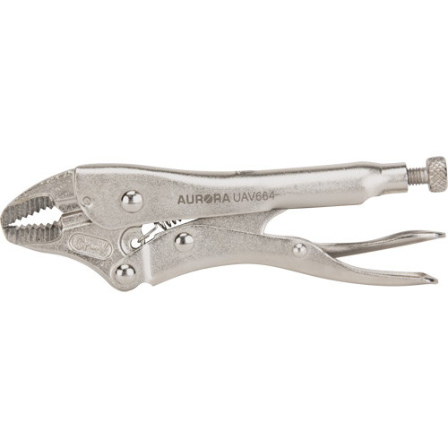 Locking Pliers with Wire Cutter, 5" Length, Curved Jaw Distribution Industrielle GC