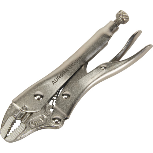 Locking Pliers with Wire Cutter, 5" Length, Curved Jaw Distribution Industrielle GC