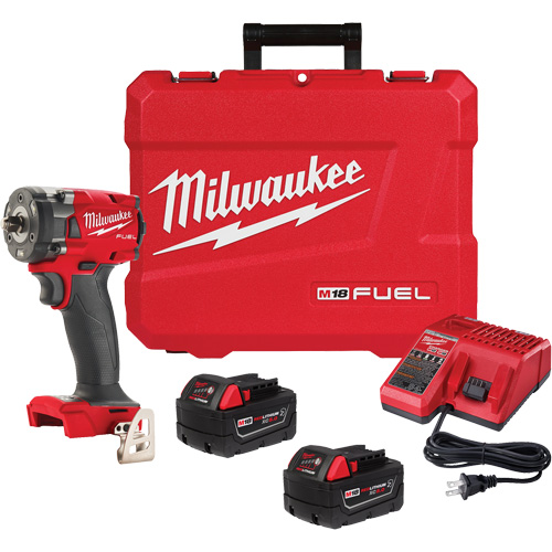M18 Fuel Compact Impact Wrench with Friction Ring Kit, 18 V, 3/8" Socket Distribution Industrielle GC