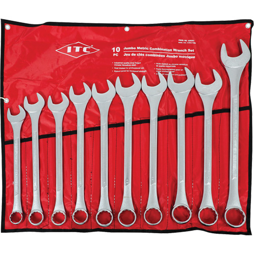 ICWJ-10M Jumbo Wrench Set, Combination, 10 Pieces, Metric Distribution Industrielle GC