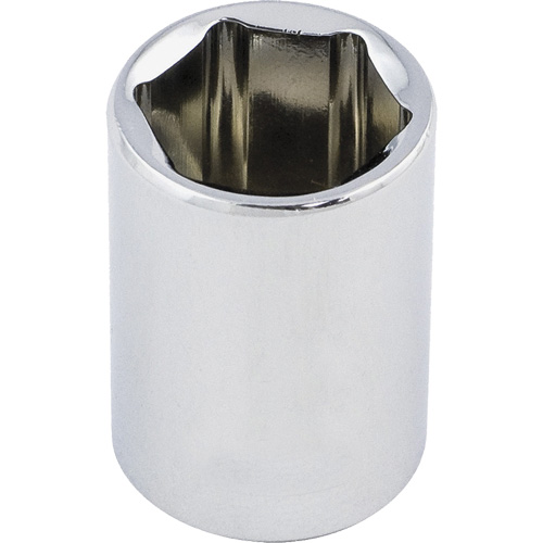 Regular Chrome Socket, 1/2", 3/8" Drive, 6 Points Distribution Industrielle GC