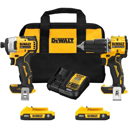 Ensemble combin&eacute; Atomic &agrave; deux outils sans fil et sans balais, Lithium-ion, 20 V Distribution Industrielle GC