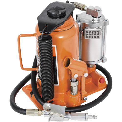 Cric-bouteille super robuste, 20 tonne(s), Air comprim&eacute;/hydraulique, 20" Hauteur &eacute;lev&eacute;e Distribution Industrielle GC