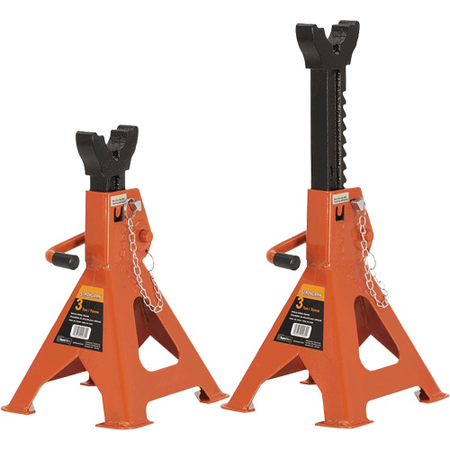 853B Jack Stands, Locking Handle/Ratchet, 3 Ton(s) Capacity, 11" - 16" H Distribution Industrielle GC