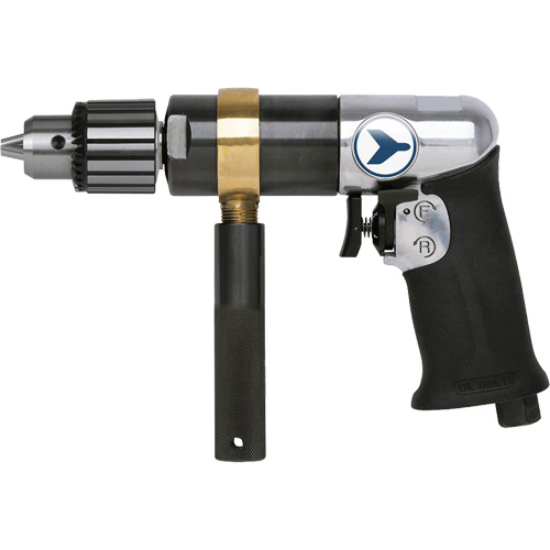 AD12VSRK Variable Speed Air Drill, 6 CFM, 1/4" NPT, 82 dBA, 1/2" Chuck, Keyed Distribution Industrielle GC