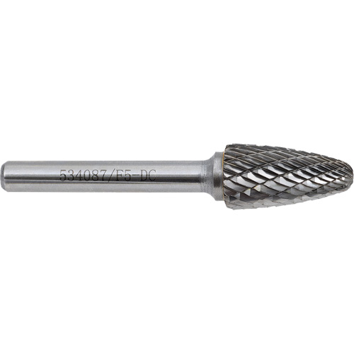 F5-DC Jet-Kut&reg; GP Carbide Burr, 1/2" Dia., 1" Depth of Cut Distribution Industrielle GC