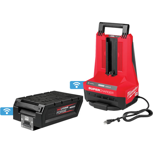 Ensemble bloc-pile HD12.0 MX Fuel RedLithium Forge et super chargeur Distribution Industrielle GC