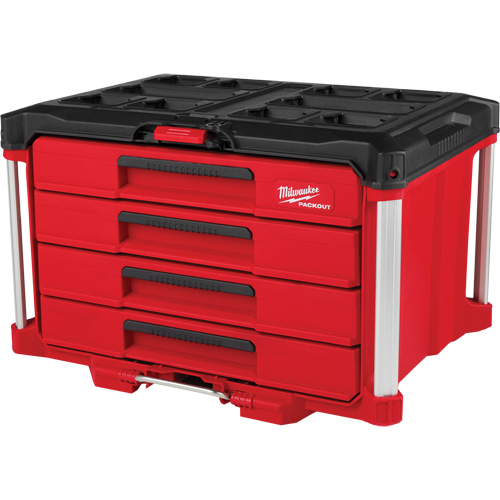 Boîte &agrave; outils avec 4 tiroirs PackOut, 16-3/10" x 22-1/5" x 14-3/10", Rouge Distribution Industrielle GC