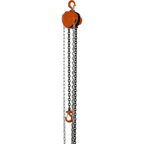 Palans &agrave; chaîne s&eacute;rie VHC, Lev&eacute;e 10', Cabacit&eacute; 1100 lb (0,5 tonne), Chaîne en Acier alli&eacute; Distribution Industrielle GC