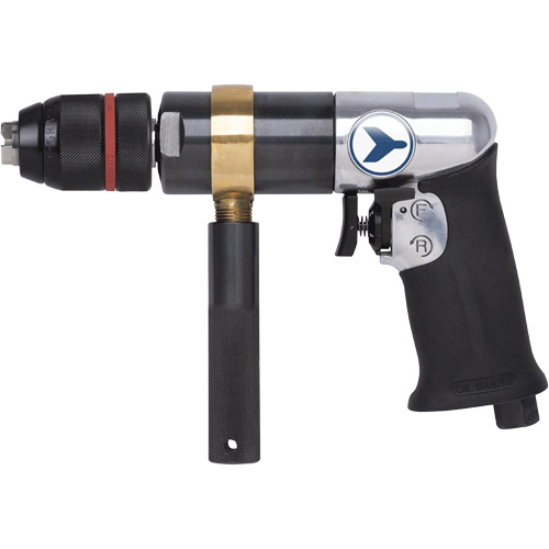 AD12VSR Perceuse pneumatique &agrave; vitesse variable, 6 pi³/min, 1/4" NPT, 1/2" mandrin, Sans cl&eacute; Distribution Industrielle GC