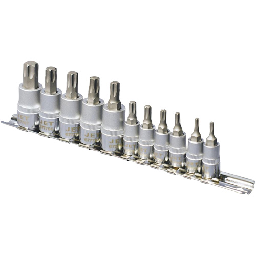 SS1438-11T Jeu de douilles chrom&eacute;es, Torx, Prise 1/4"/3/8", 10 mr Distribution Industrielle GC
