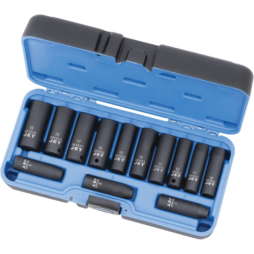 PS1338DM Jeux - douilles, 13 Mcx, Chocs, Prise de 3/8", Profond Distribution Industrielle GC