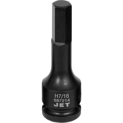 Impact Socket Bits, Hex, 7/16" x 1/2" Drive Distribution Industrielle GC