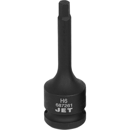 Impact Socket Bits, Hex, 6 mm x 1/2" Drive Distribution Industrielle GC