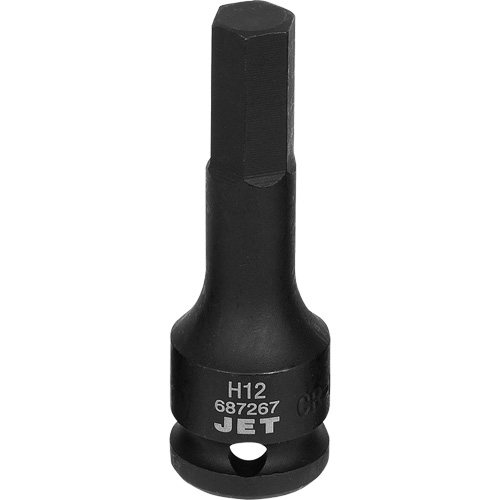 Impact Socket Bits, Hex, 12 mm x 1/2" Drive Distribution Industrielle GC