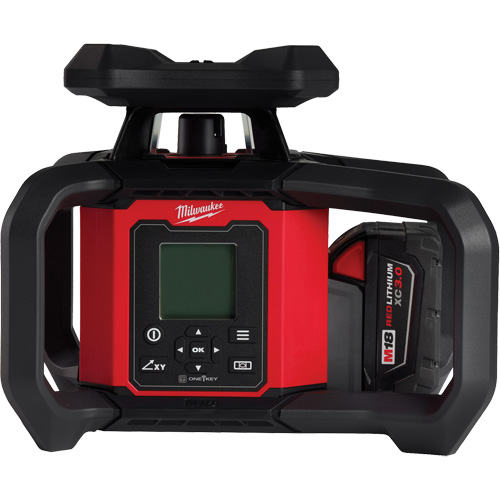 Ensemble de niveau au laser rotatif ext&eacute;rieur rouge &agrave; double pente M18 avec r&eacute;cepteur & t&eacute;l&eacute;commande, 4000' (1219,2 m) Distribution Industrielle GC