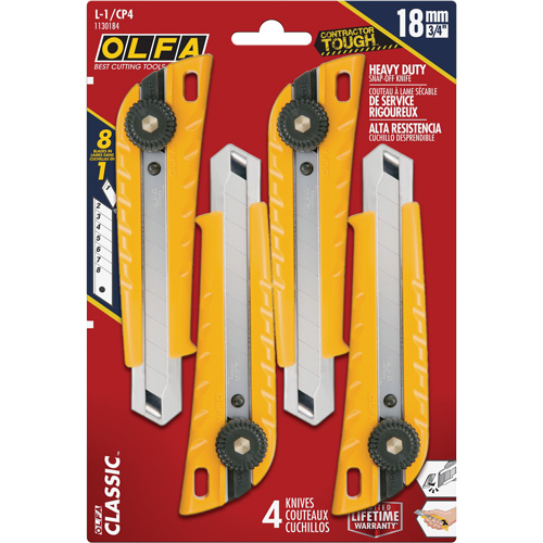 Couteau &agrave; rochet MXP-L avec manche coul&eacute;, 18 mm Distribution Industrielle GC