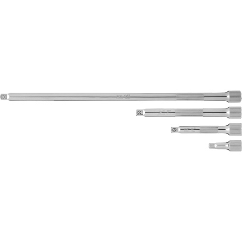 Jeu de rallonges prise, Prise de 1/4", Fini Chrome, 4 Mcx Distribution Industrielle GC