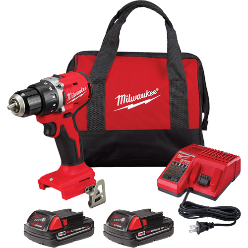 Ensemble perceuse/visseuse compacte sans balai M18, Lithium-ion, 18 V, Mandrin 1/2", Couple 550 lb-po Distribution Industrielle GC