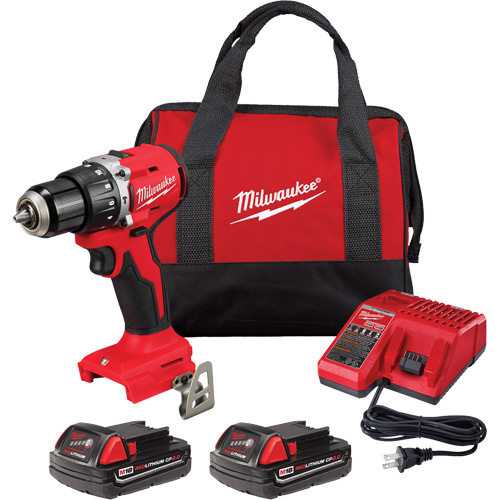 Ensemble perfomarteau/tournevis compact sans balai  M18, Lithium-ion, 18 V, Mandrin 1/2", Couple 550 lb-po Distribution Industrielle GC