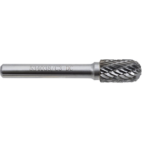 C3-DC JET-KUT GP Round Nose Shape Carbide Bur, 3/8" Dia. Distribution Industrielle GC