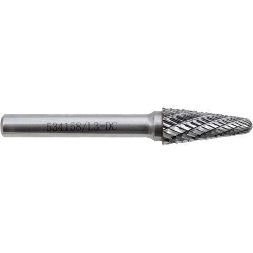 L3-DC Fraise conique 9 JET-KUT (embout rayon), 3/8" dia. Distribution Industrielle GC