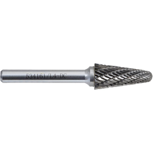 L4-DC JET-KUT Taper Shape Bur 9 (Radius End), 1/2" Dia. Distribution Industrielle GC