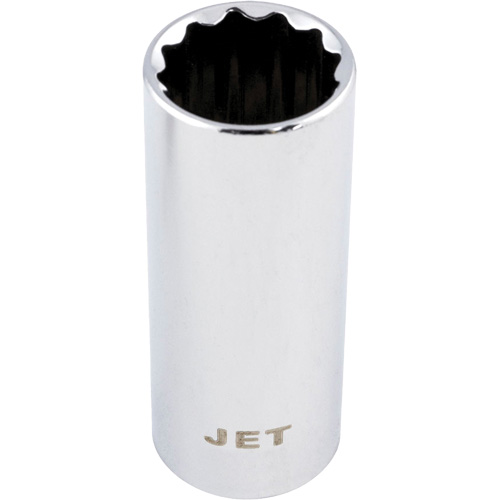 Chrome Socket, 10 mm, 1/4" Drive, 12 Points, Deep Distribution Industrielle GC