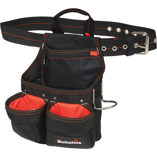 Sac &agrave; clous et outils de charpentier, Polyester balistique, Noir Distribution Industrielle GC