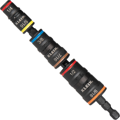 7-in-1 Flip Socket Set, 8 Pcs, Impact, 1/4'' Drive Size Distribution Industrielle GC