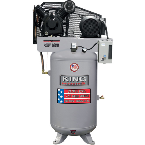 Compresseur d'air biphas&eacute;, 80 gal. (96 gal. US) Distribution Industrielle GC