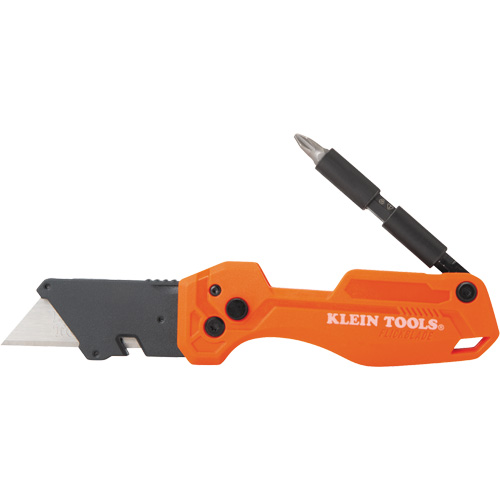 Folding Utility Knife With Driver, 1" Blade, Steel Blade, Plastic Handle Distribution Industrielle GC