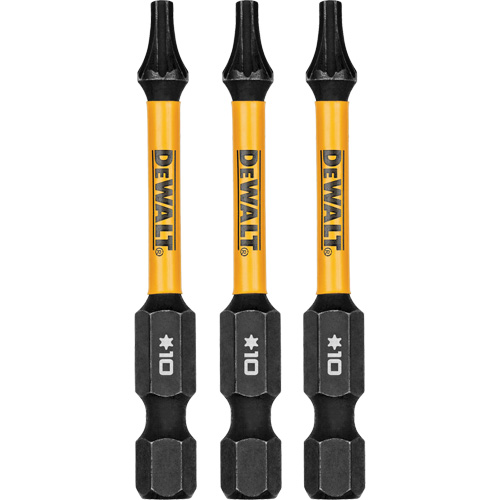 Forets pour tournevis &agrave; chocs FLEXTORQ 3 mcx, Torx, T-10, Prise 1/4" Distribution Industrielle GC